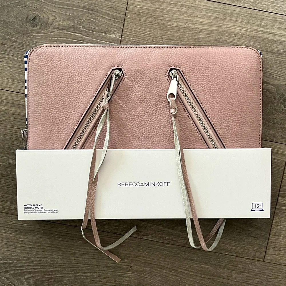 NWT Rebecca Minkoff Pale Pink LapTop/ Tablet Motto Sleeve Bag for 13 inch